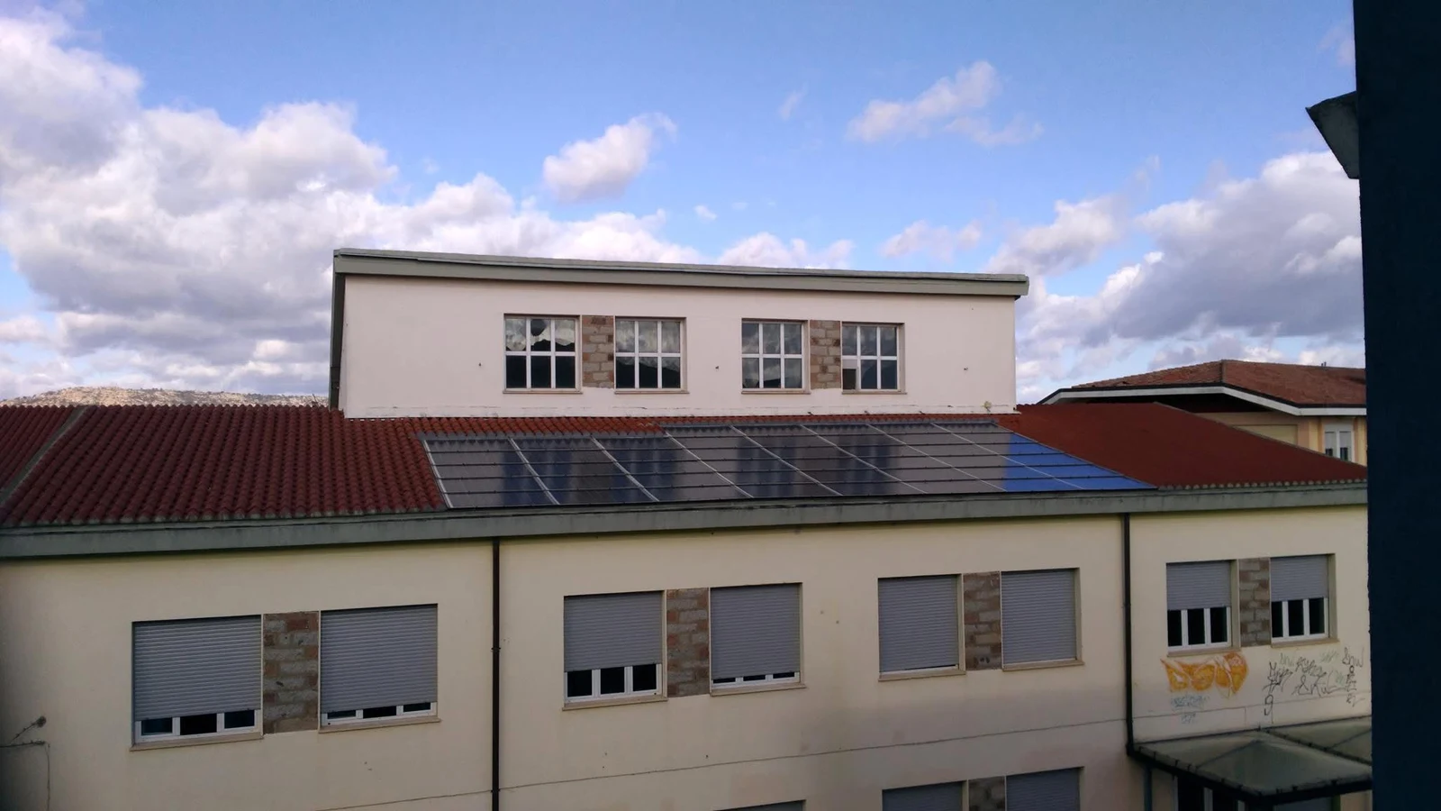 Photovoltaic installation, view 1