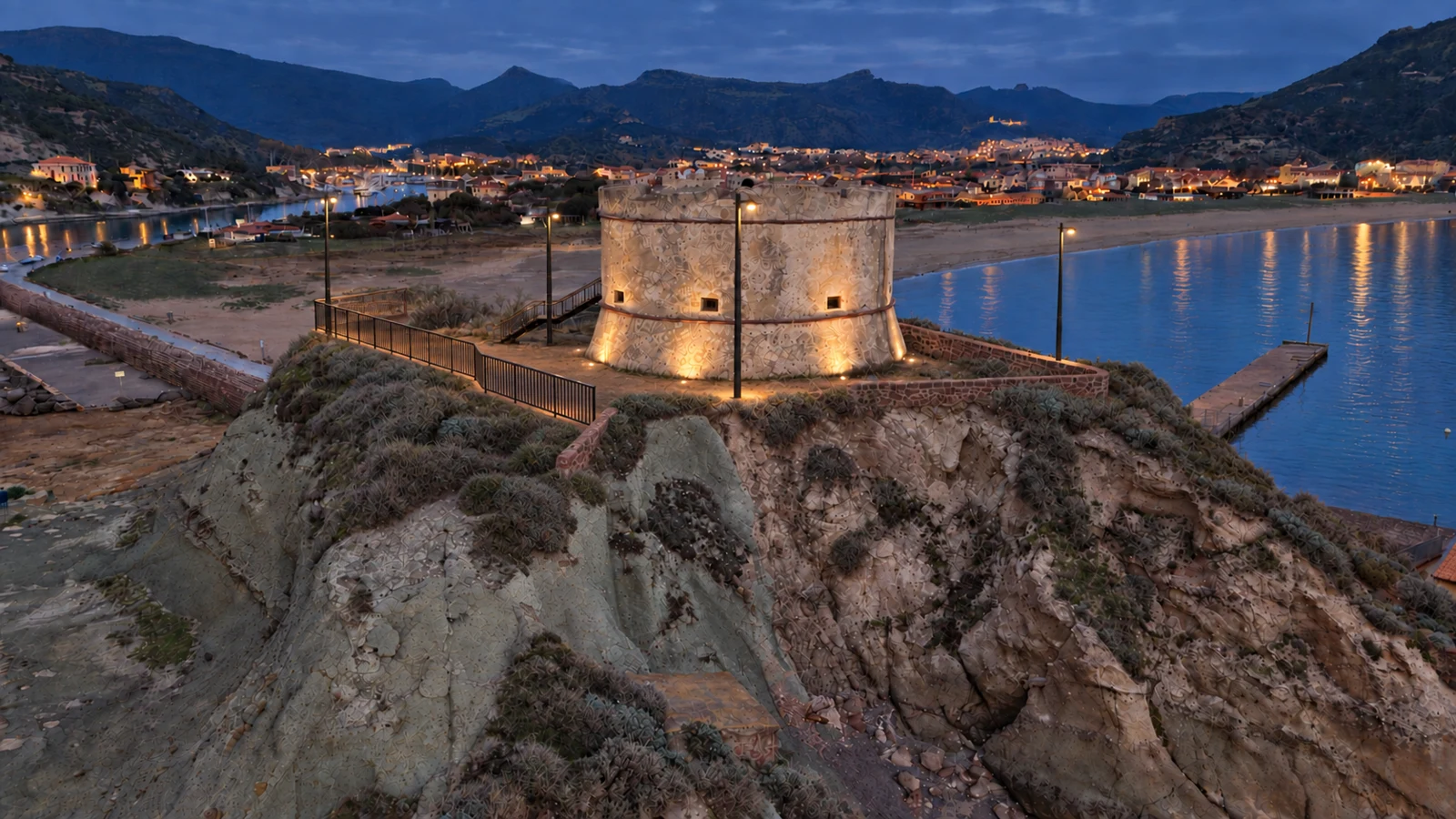 Torre Aragonese di Bosa, seconda vista del render